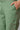 Green Cotton Flax Women Trousers