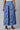 Blue Ankle Length Flared Culottes