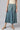 Blue Printed Embroidered Yoke Straight Kurta and Culotte Set