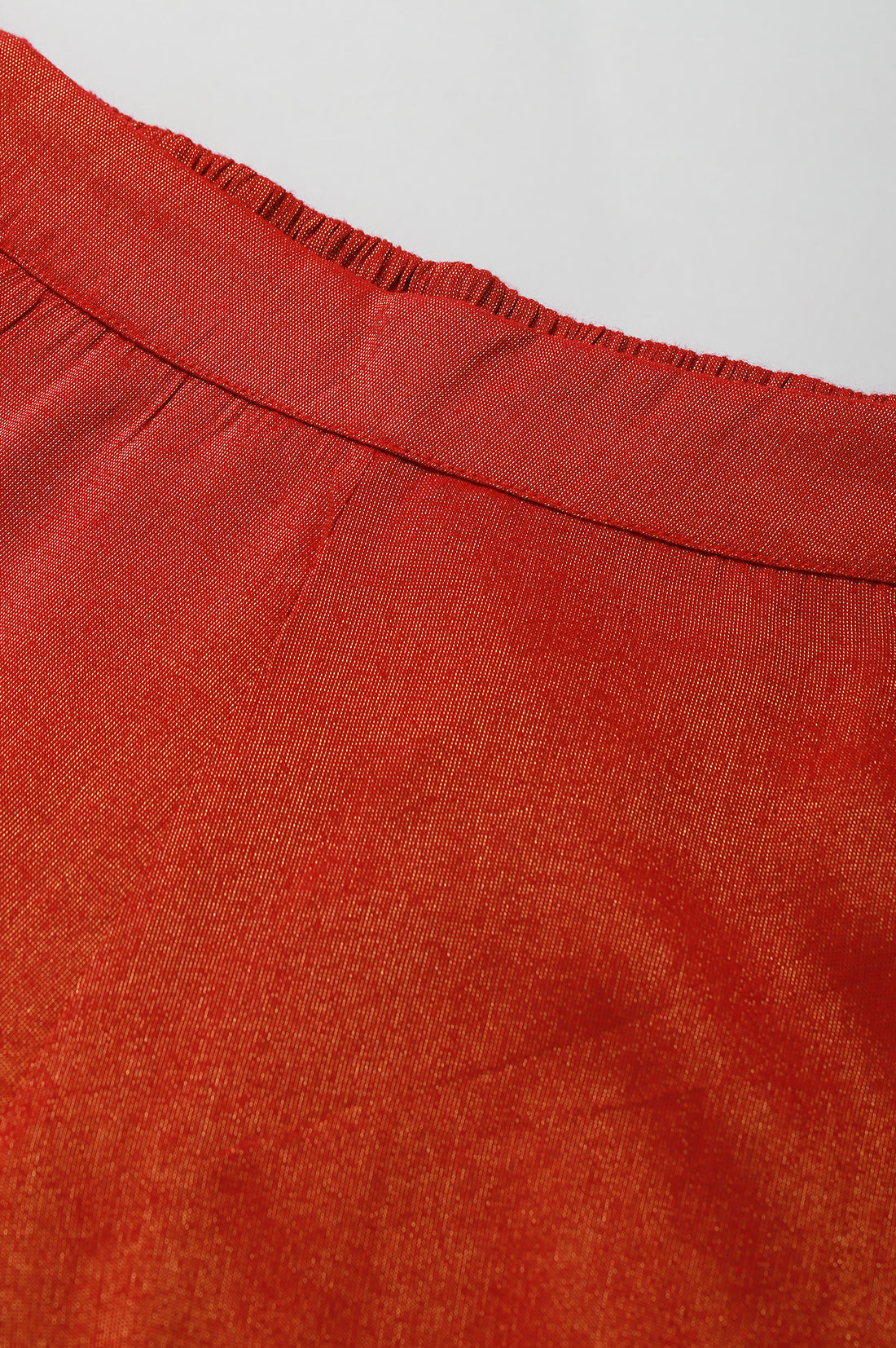 Red Ankle Length Festive Culottes