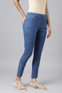 Blue Slim Fit Women Jeggings