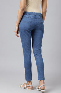 Blue Slim Fit Women Jeggings