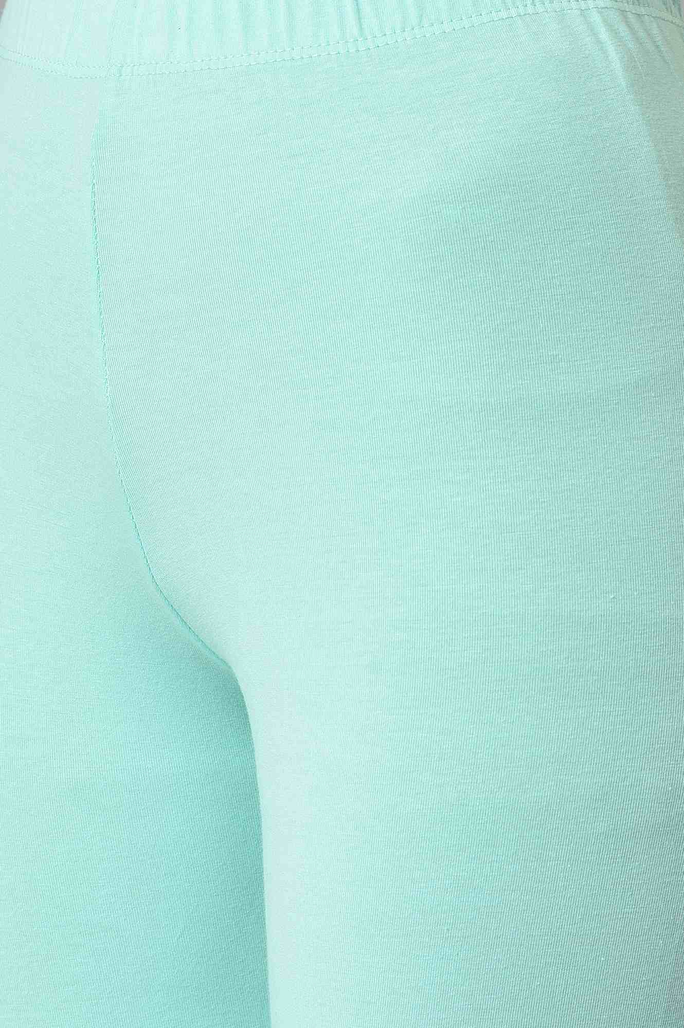 Green Cotton Lycra Tights