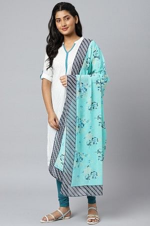 Green Ethnic Printed Dupatta