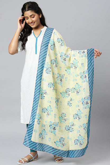 Yellow Ethnic Printed Dupatta