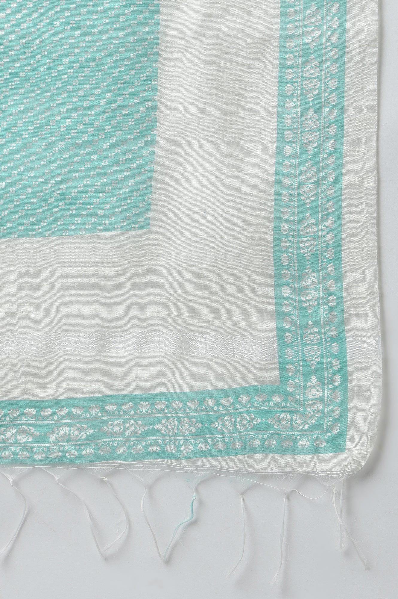 Green Printed Women Dupatta