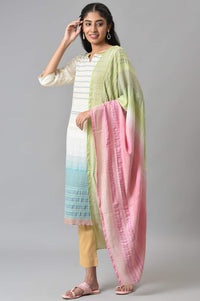 Green Zari Embroidered Dupatta