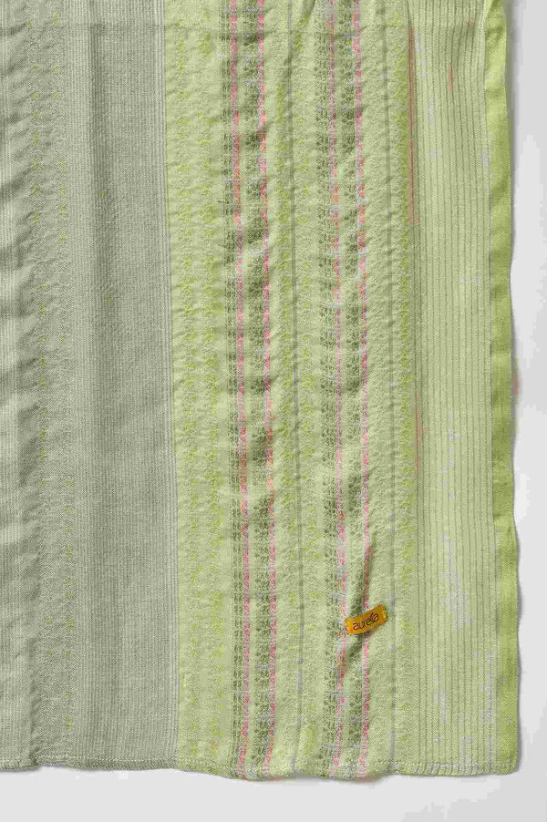 Green Zari Embroidered Dupatta