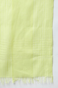 Lemon Yellow Yarn-Dyed Dupatta