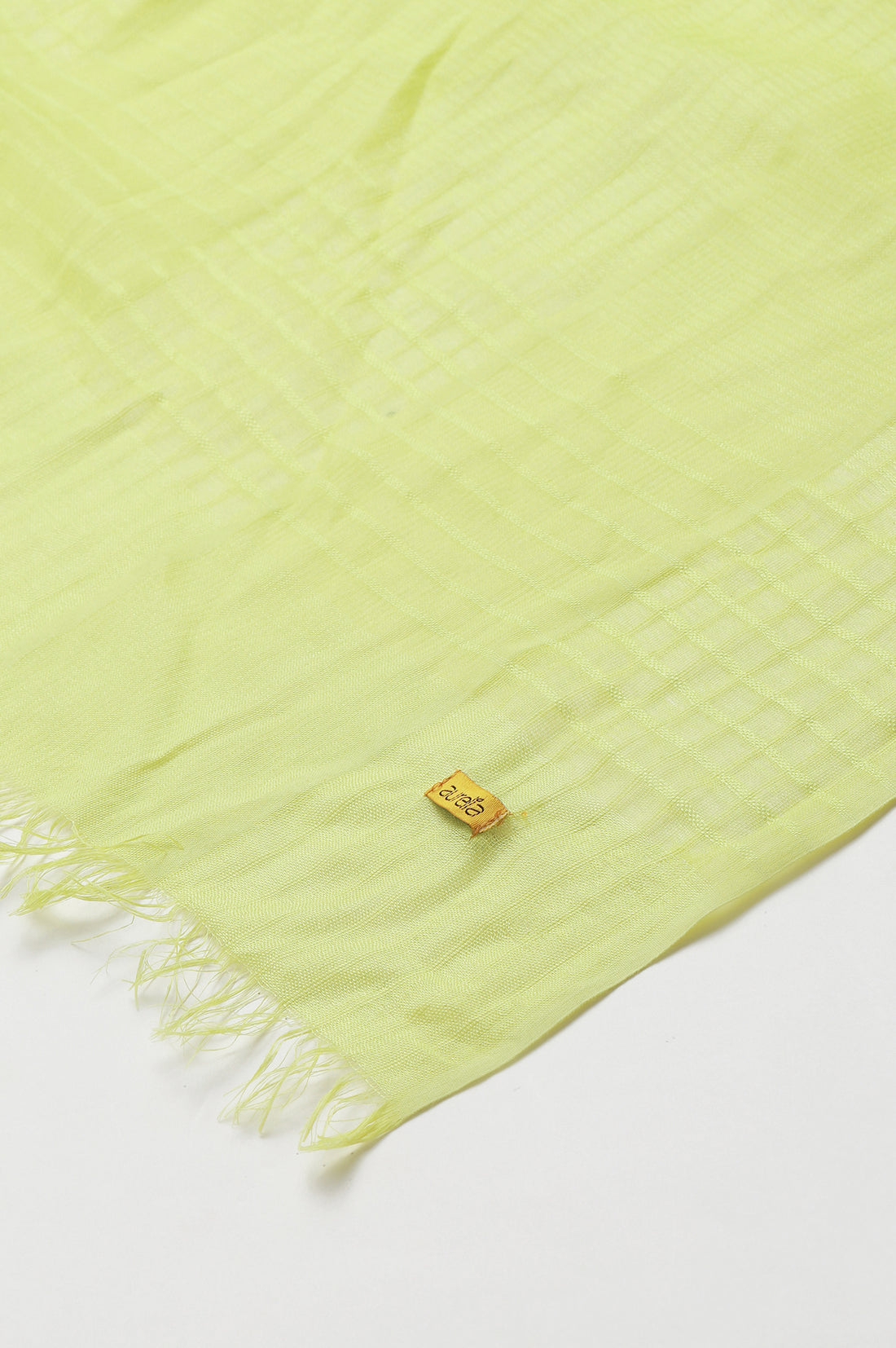 Lemon Yellow Yarn-Dyed Dupatta