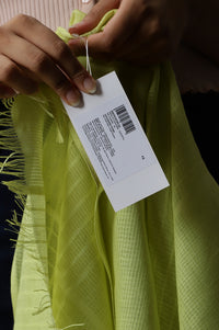 Lemon Yellow Yarn-Dyed Dupatta
