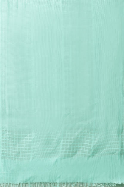 Green Yarn-Dyed Dupatta