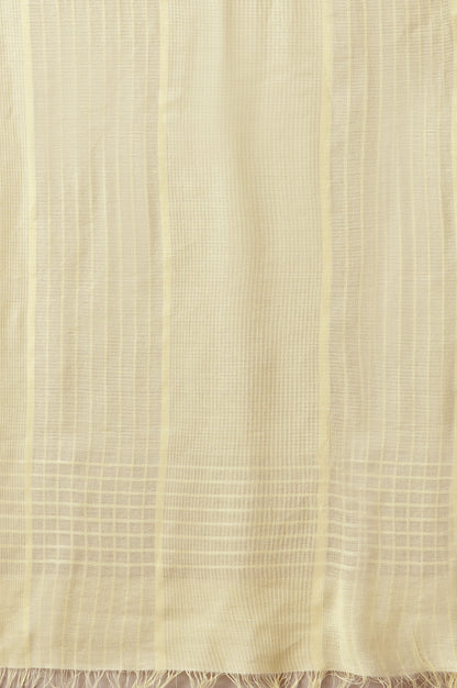 Yellow Cotton Viscose Dupatta