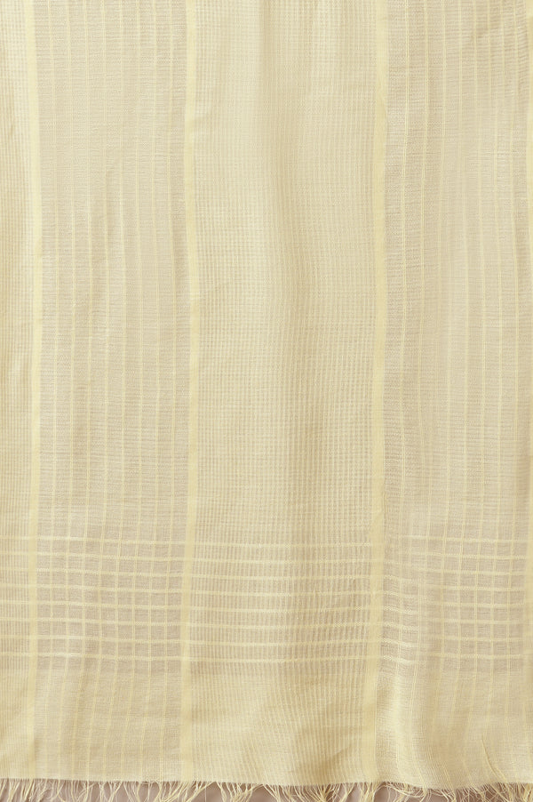 Yellow Cotton Viscose Dupatta