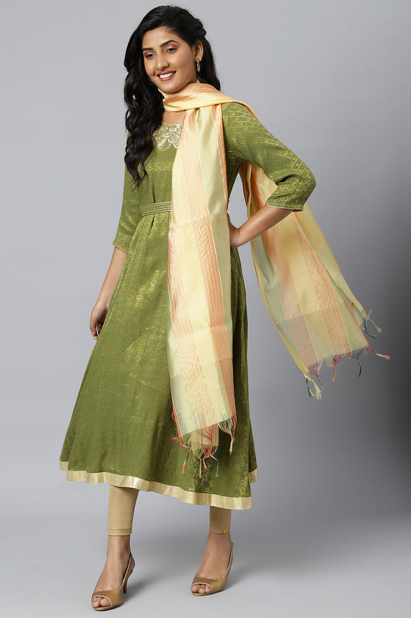 Multi Gold Banarsi Dupatta