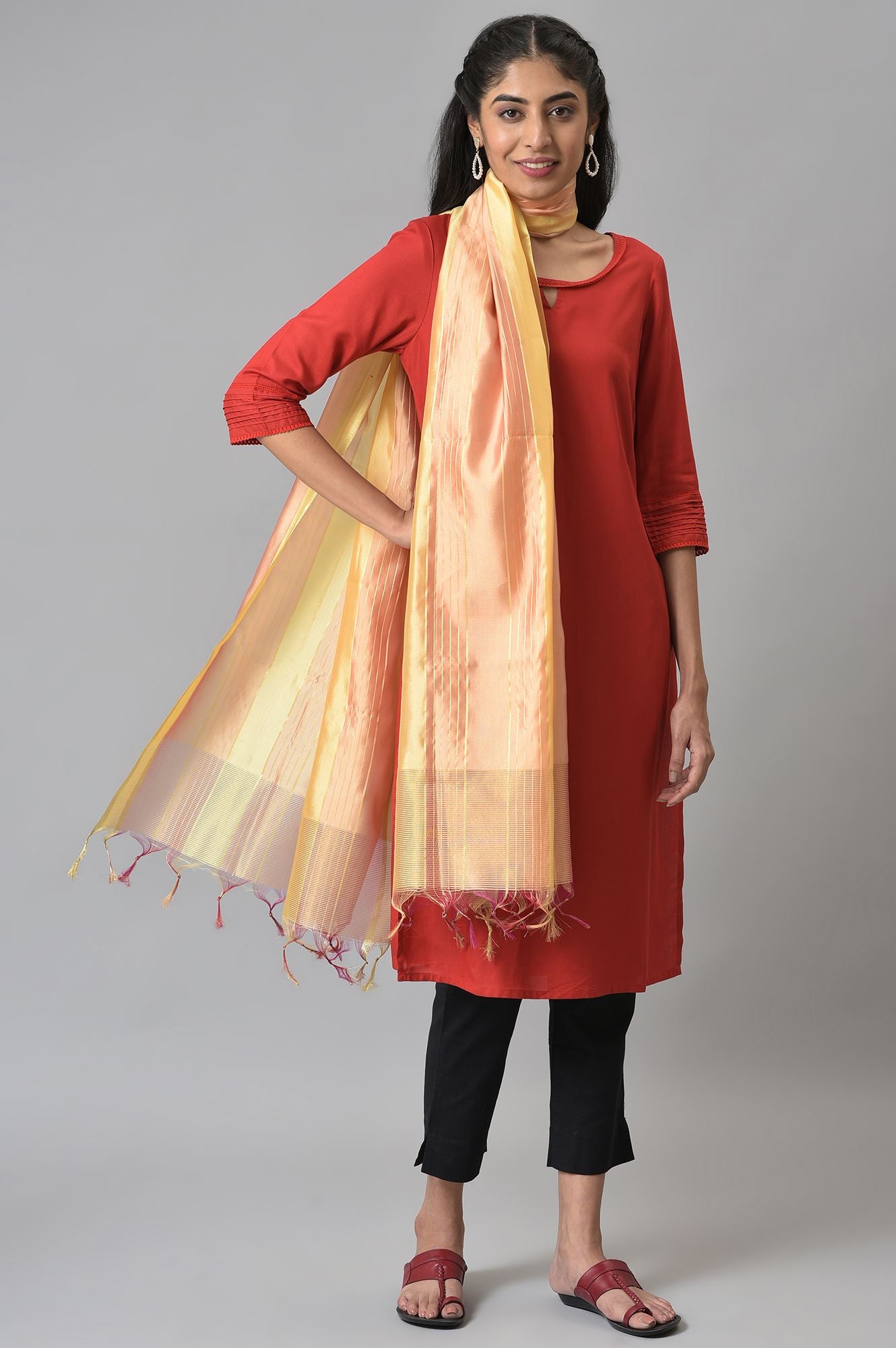 Multi Coloured Banarasi Dupatta