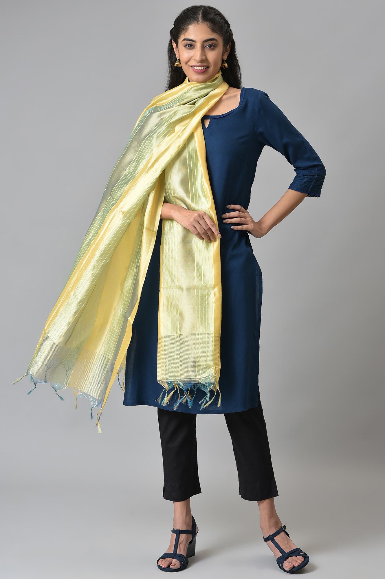 Multi Coloured Banarasi Dupatta