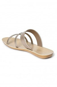 Aurelia Na Silver Almond Toe Flat