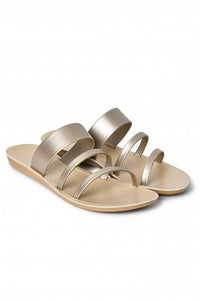Aurelia Na Silver Almond Toe Flat