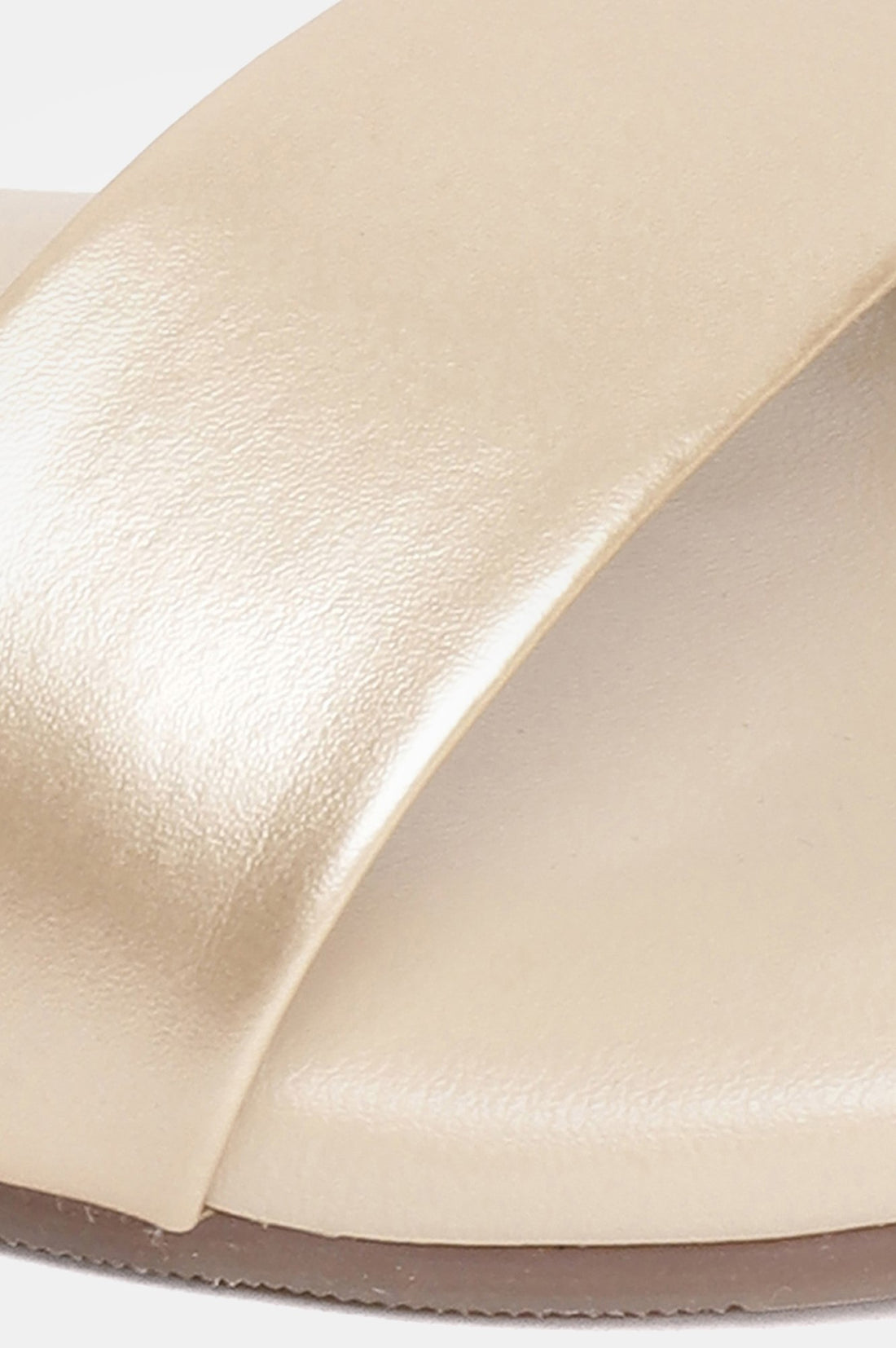 Aurelia Gold Solid Round Toe Flat-ZKASSIDY