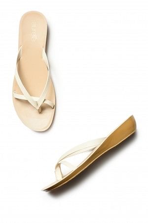 Aurelia Solid Ecru Almond Wedge