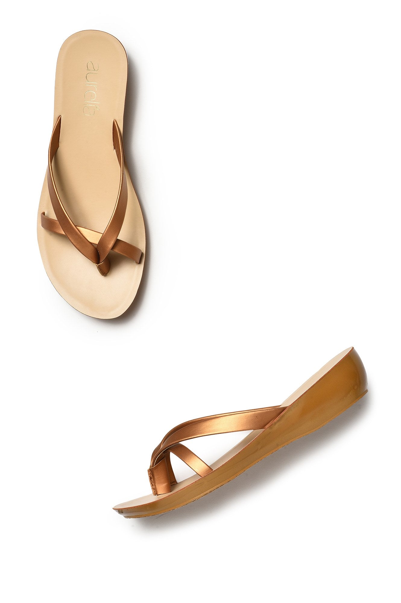 Aurelia Solid Antique Gold Almond Wedge