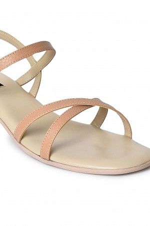 Aurelia Textured Blush Square Block Heel