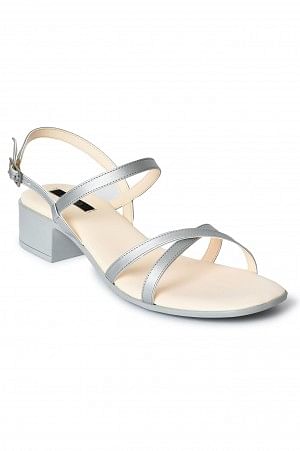 Aurelia Solid Silver Square Block Heel