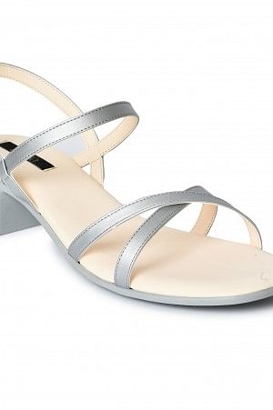 Aurelia Solid Silver Square Block Heel