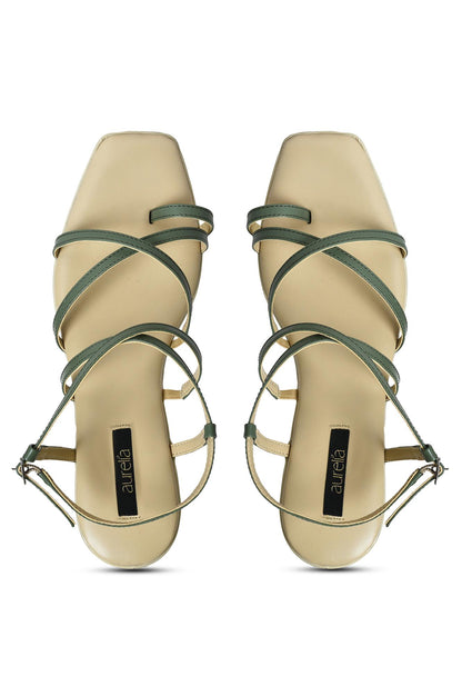 Aurelia Solid Green Square Wedge