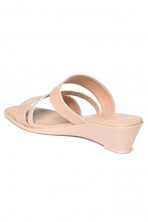 Aurelia Solid Blush Square Wedge