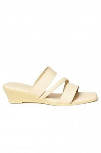Aurelia Solid Ecru Square Wedge