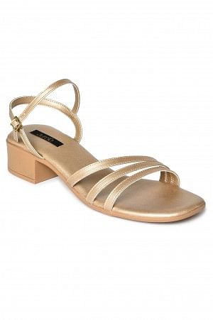 Aurelia Solid Gold Square Toe Heel