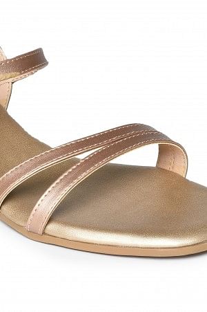 Aurelia Solid Gold Square Toe Heel