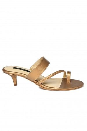 Aurelia Woven Design Copper Round Toe Kitten