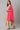 Pink Printed Flared Inner Dress and Gillet Set