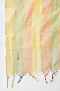 Green Yarn-Dyed kurta with Pants and Dupatta