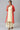 Red Yarn-dyed Gillet with Off-White Sleeveless kurta and Palazzo