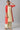 Red Yarn-dyed Gillet with Off-White Sleeveless kurta and Palazzo