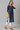 Dark Blue Cotton Dobby kurta With White Trousers