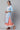 Blue Straight Kurta, Peach Culottes And Dupatta Set