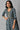 Blue Floral Printed With Zari Embroidery Liva Dress And Dupatta