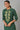 Green Liva Zari Embroidered Kurta With Trousers