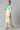 Blue Yarn-dyed Roud Neck kurta with Yellow Pants