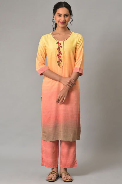 Aurelia Yellow kurta-Trouser