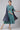Green Sequined Floral Print Dress with Zari Embroidered Dupatta