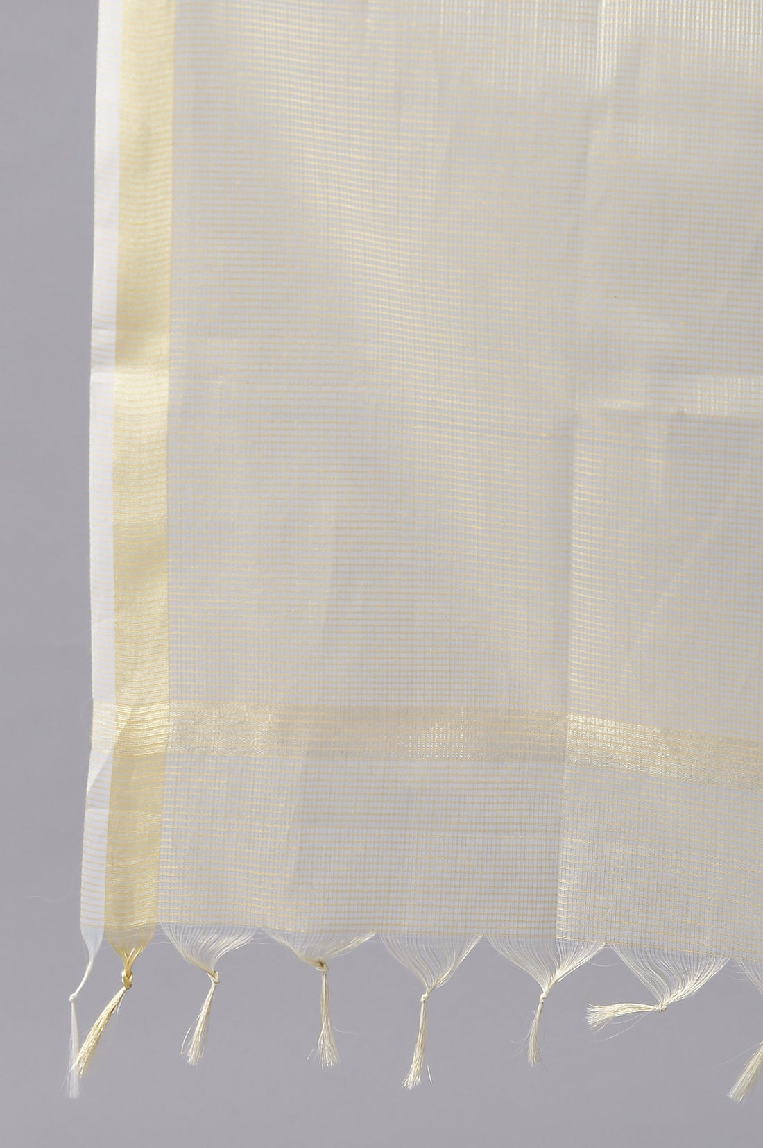 White Gotta Patti kurta and Dupatta Set