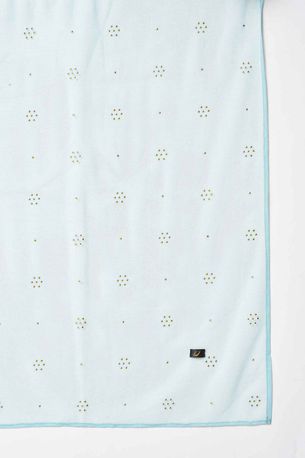 Pink Embellished Dress With Tights And Dupatta