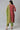 Red Foil Printed kurta with Green Trousers and Dupatta