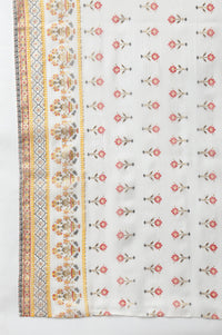 Liva Steel Grey Printed Kurta With Trousers And Dupatta